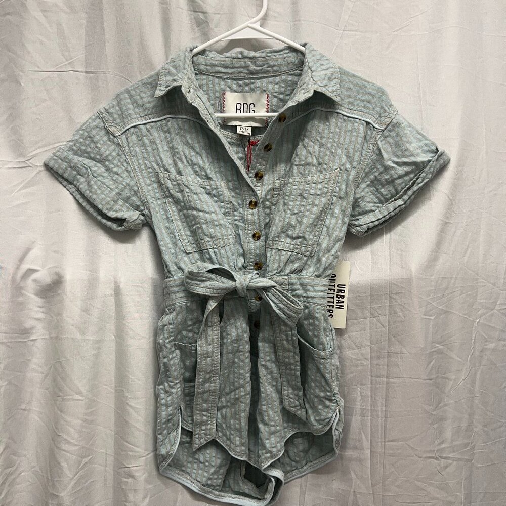 BDG Urban Outfitters Blue & Grey Striped Romper XS NWT | Never Worn | Originally